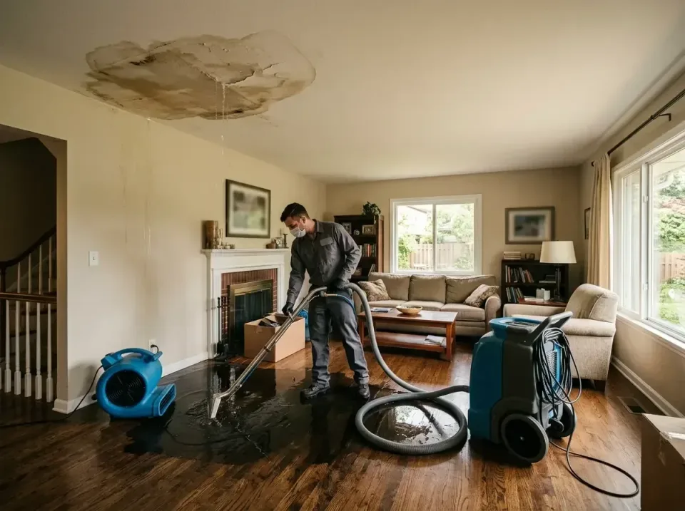 attic-pipe-burst-ceiling-drip-008 — frequently asked questions, Water Damage Restoration & Carpet Care in Olney, MD
